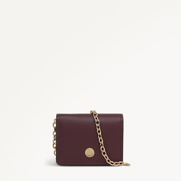Chester Row Small  Card Holder Dark Cherry - 113162