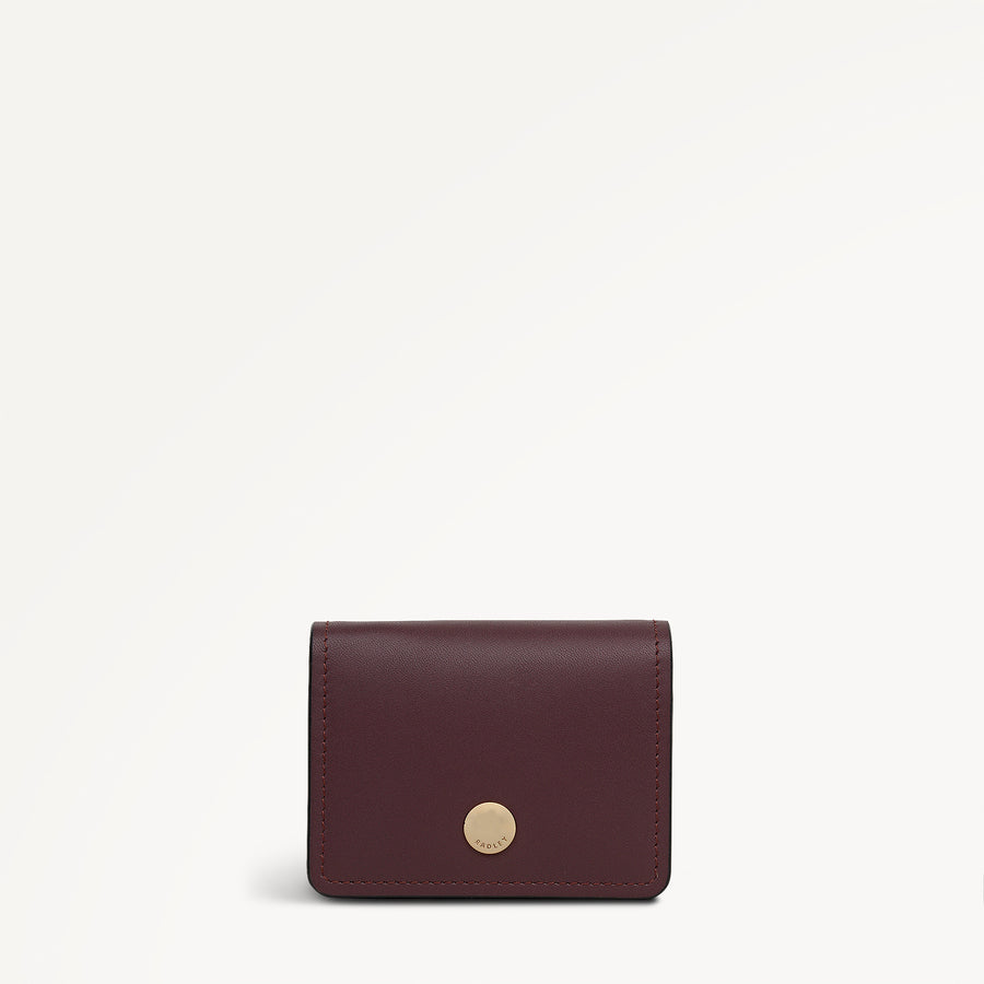 Chester Row Small  Card Holder Dark Cherry - 113162