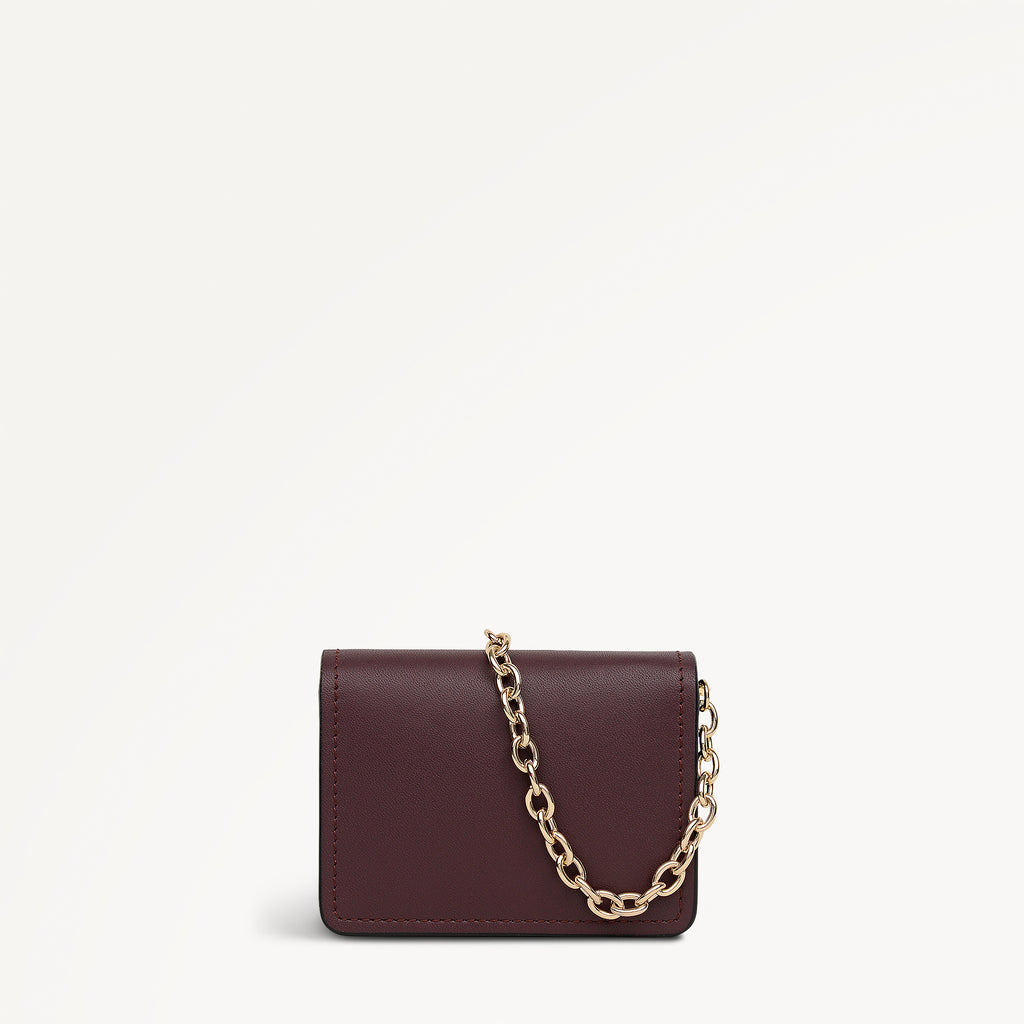 Chester Row Small  Card Holder Dark Cherry - 113162