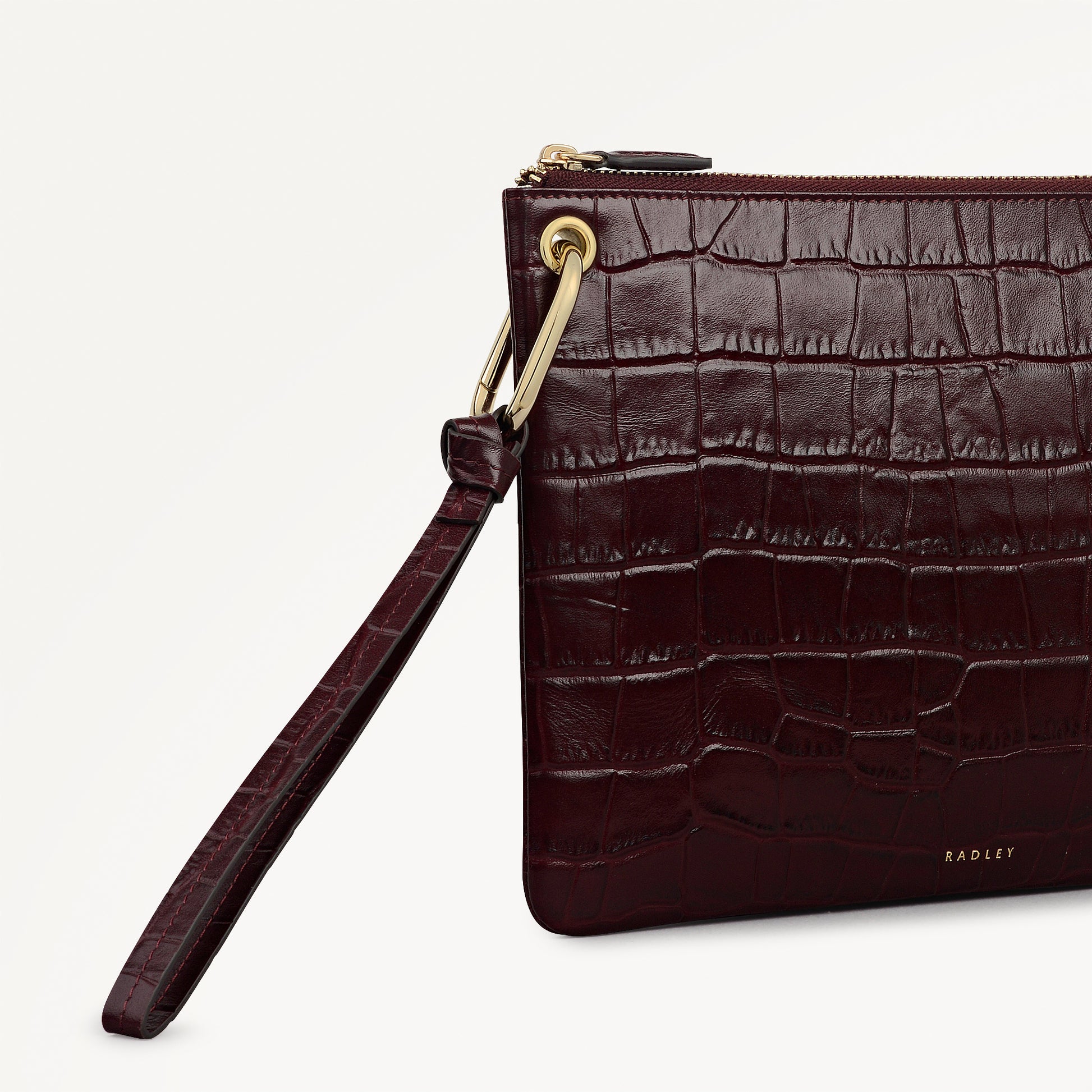 Elms Crescent Medium Multi-Compartment Pouch Dark Cherry - 113164