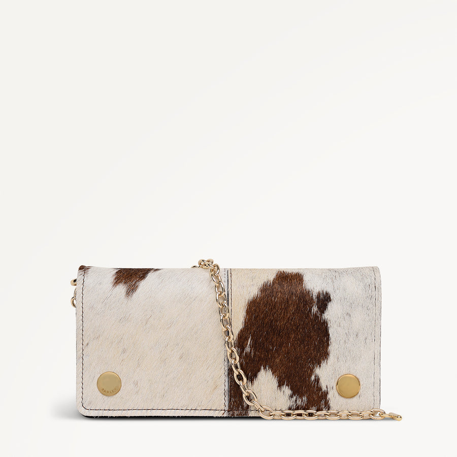 Chester Row - Cow Hide Large Bifold Purse Dark Oak - 113173