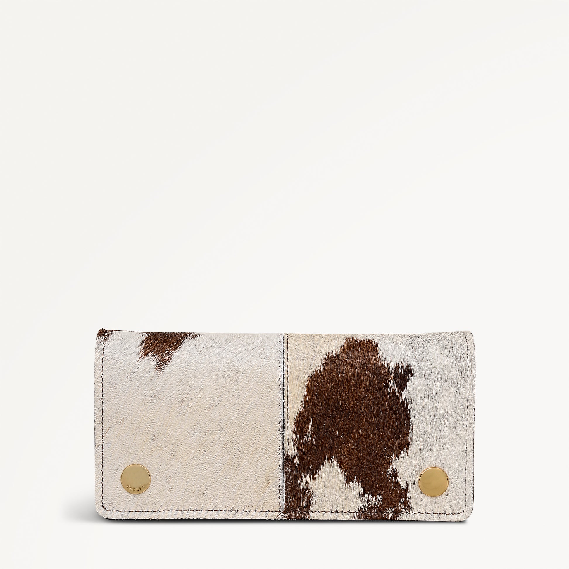 Chester Row - Cow Hide Large Bifold Purse Dark Oak - 113173