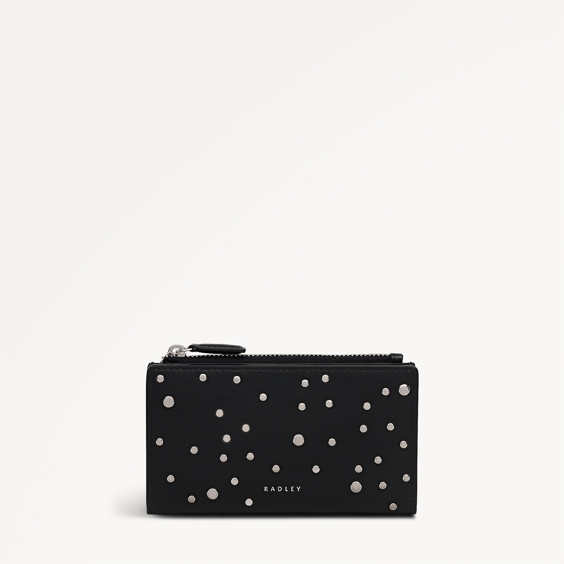 Coin Street - Stud Medium Ziptop Purse Black - 113175