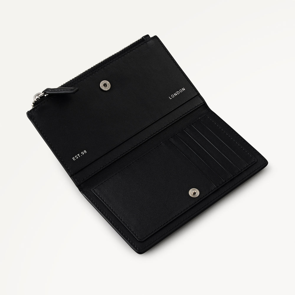 Coin Street - Stud Medium Ziptop Purse Black - 113175
