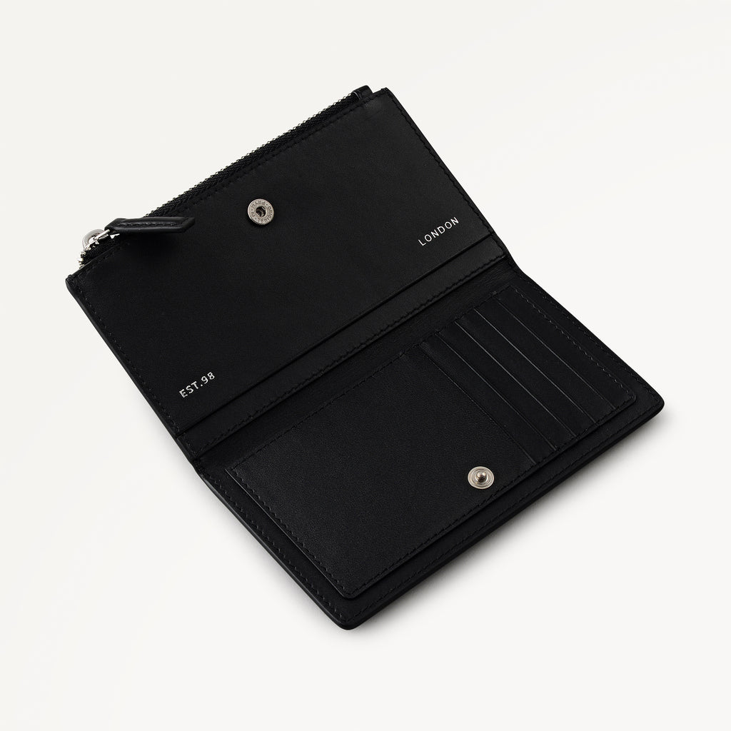 Coin Street - Stud Medium Ziptop Purse Black - 113175