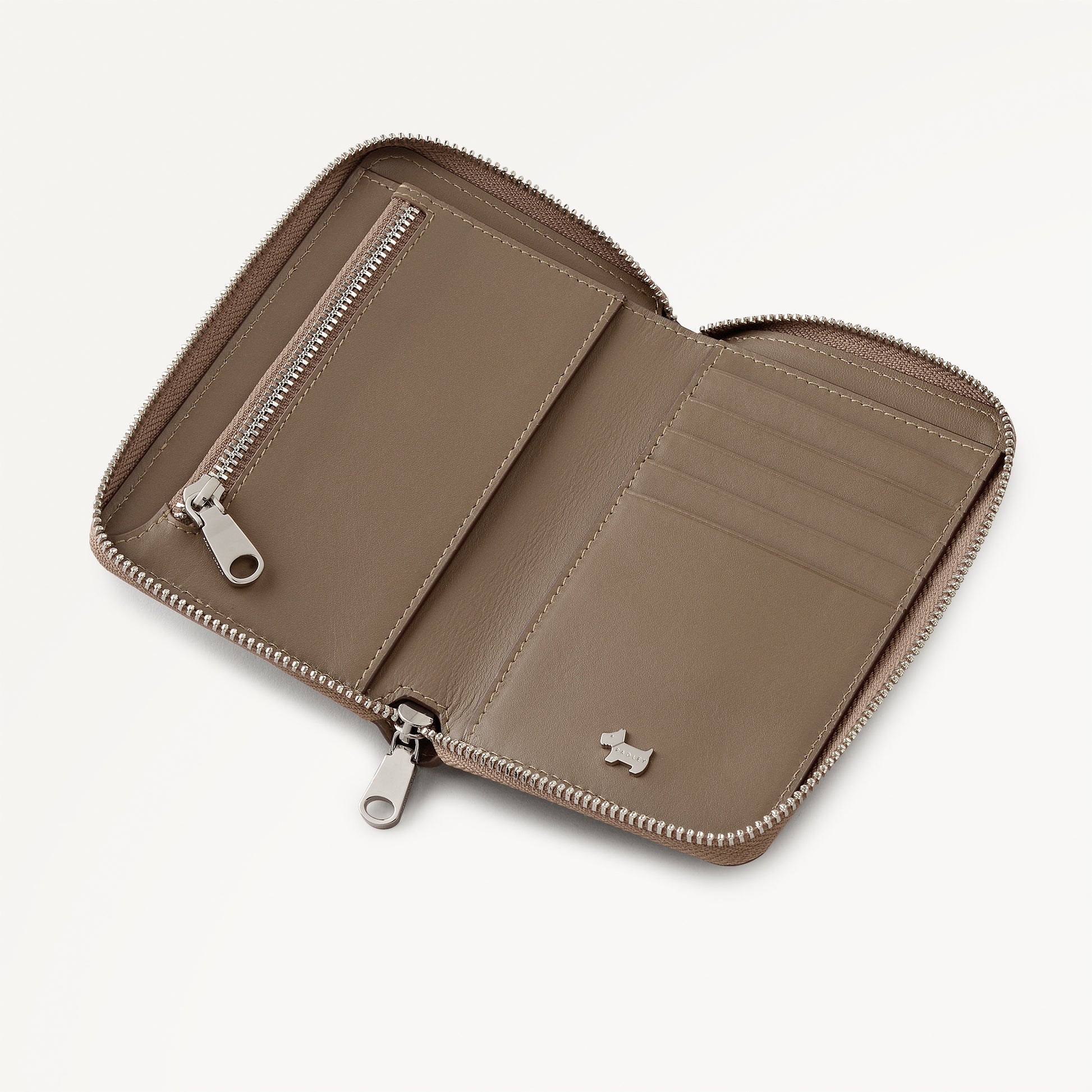 Pockets Medium Zip Around Purse Coffee - 113182