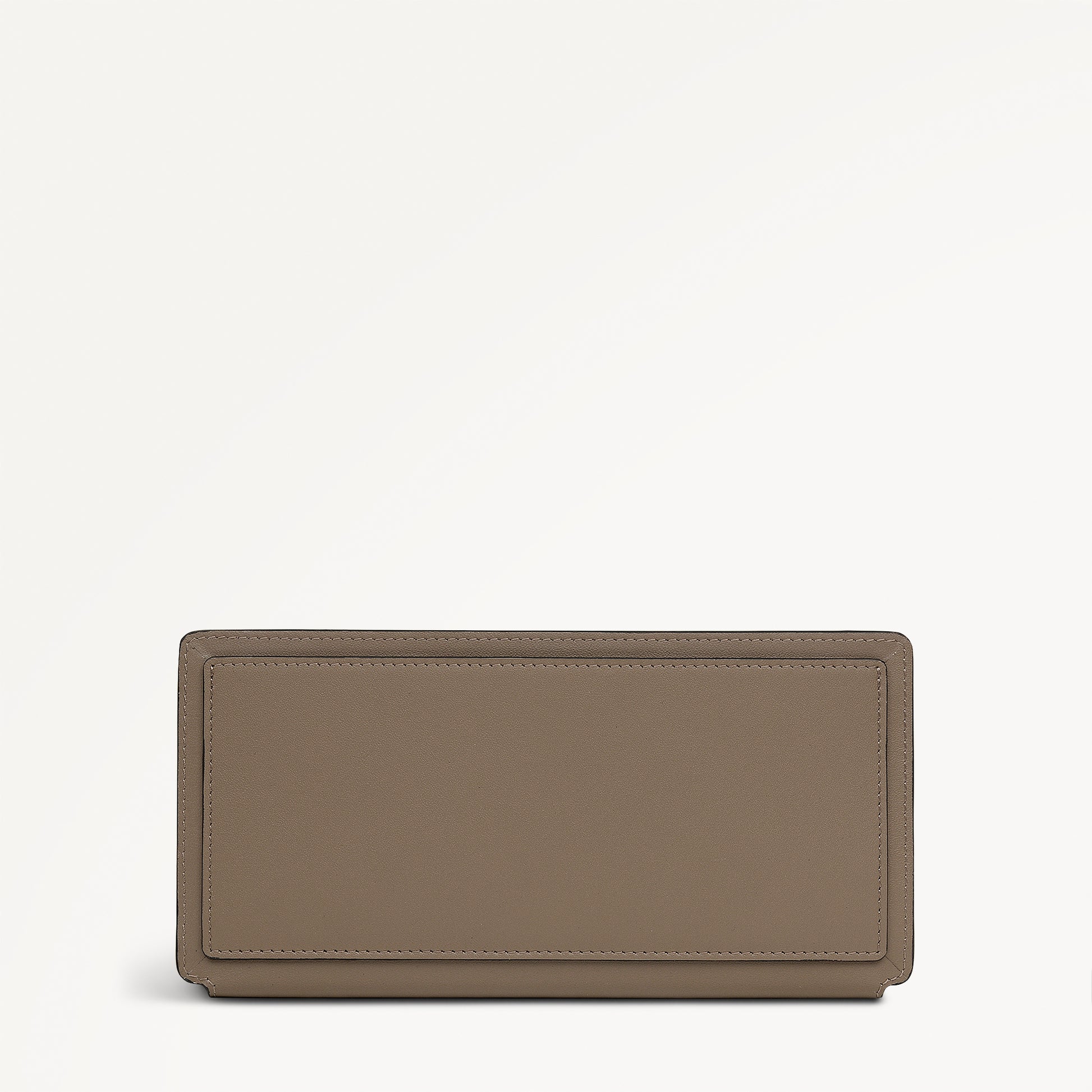 Coin Street - Debossed Large Ziptop Purse Coffee - 113185