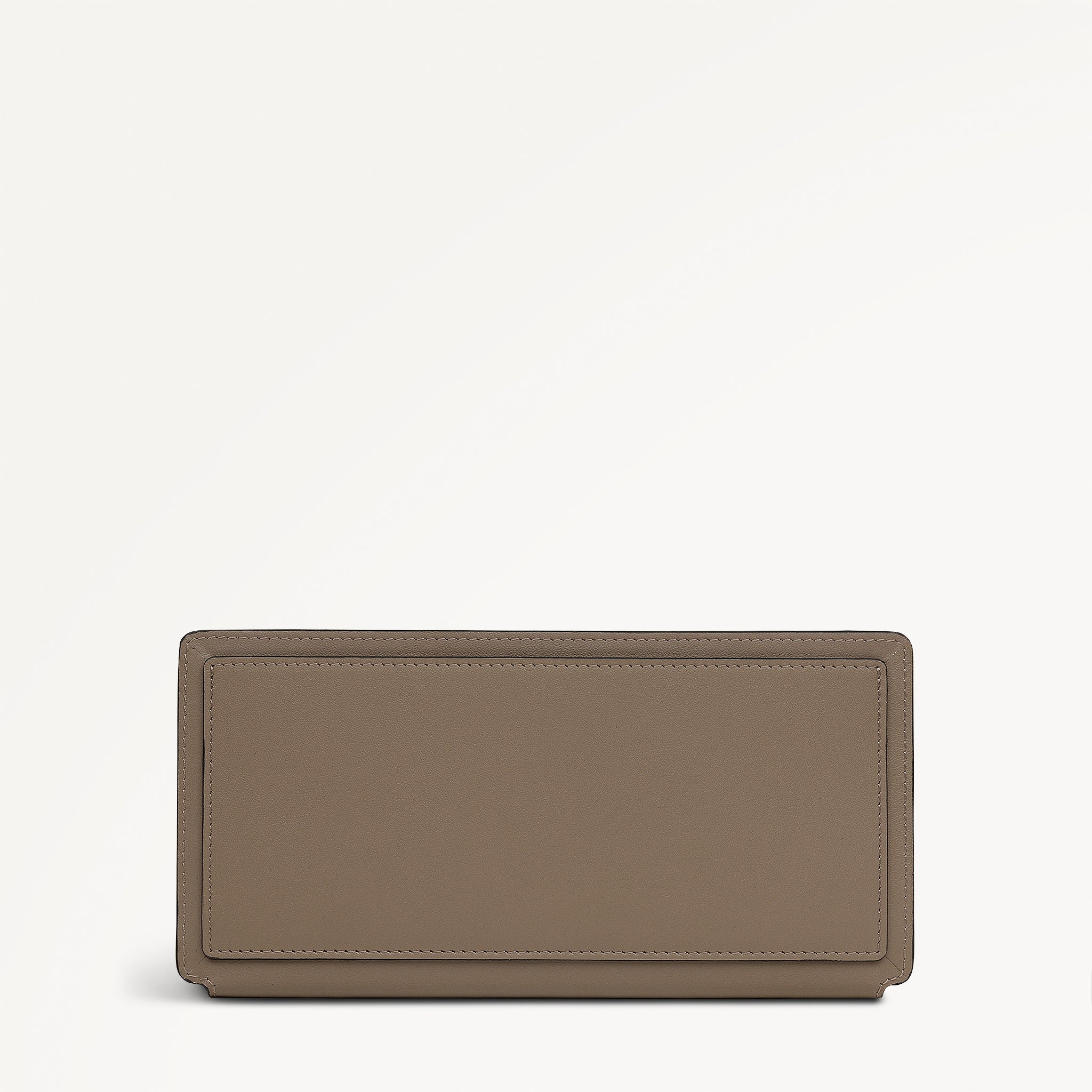 Coin Street - Debossed Large Ziptop Purse Coffee - 113185