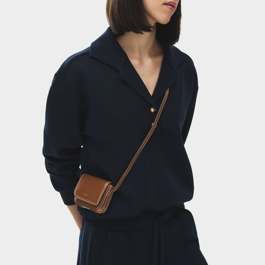 Pocket Street Micro Card Cross Body Cognac - 113189