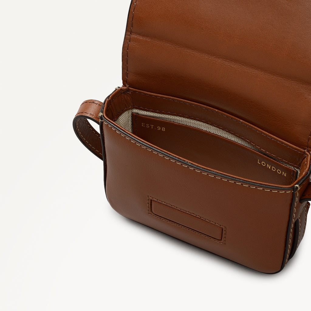 Pocket Street Small Card Cross Body Cognac - 113189