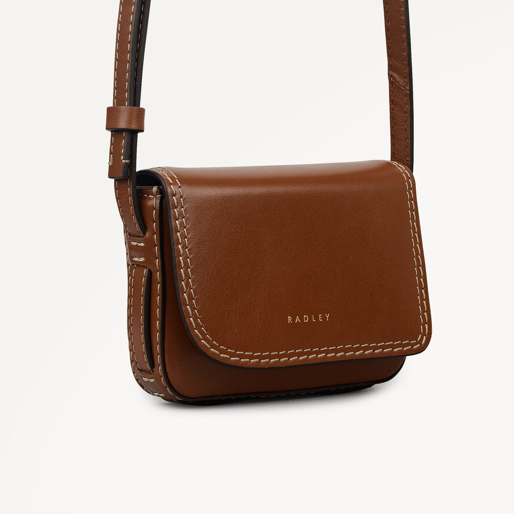 Pocket Street Micro Card Cross Body Cognac - 113189