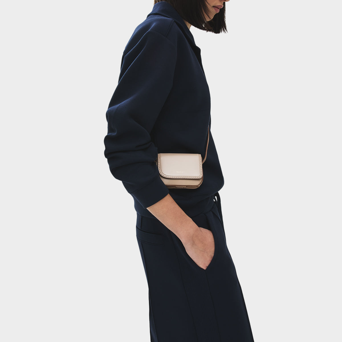 Pocket Street Micro Card Cross Body Porcini - 113190