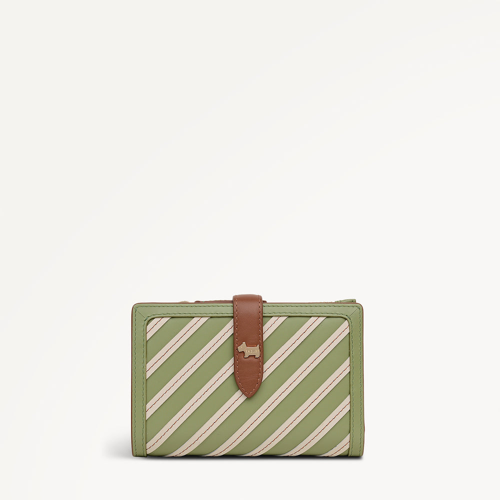 Willis Street - Stripe Medium Bifold Purse Apple - 113198