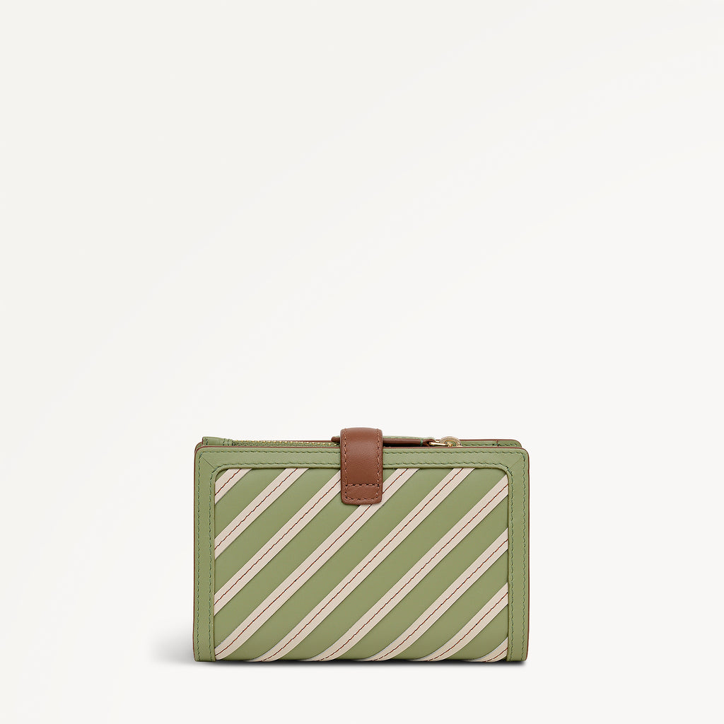 Willis Street - Stripe Medium Bifold Purse Apple - 113198