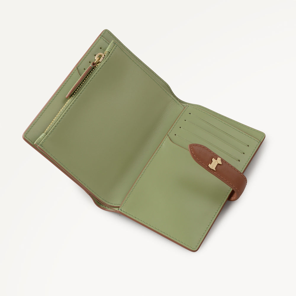 Willis Street - Stripe Medium Bifold Purse Apple - 113198