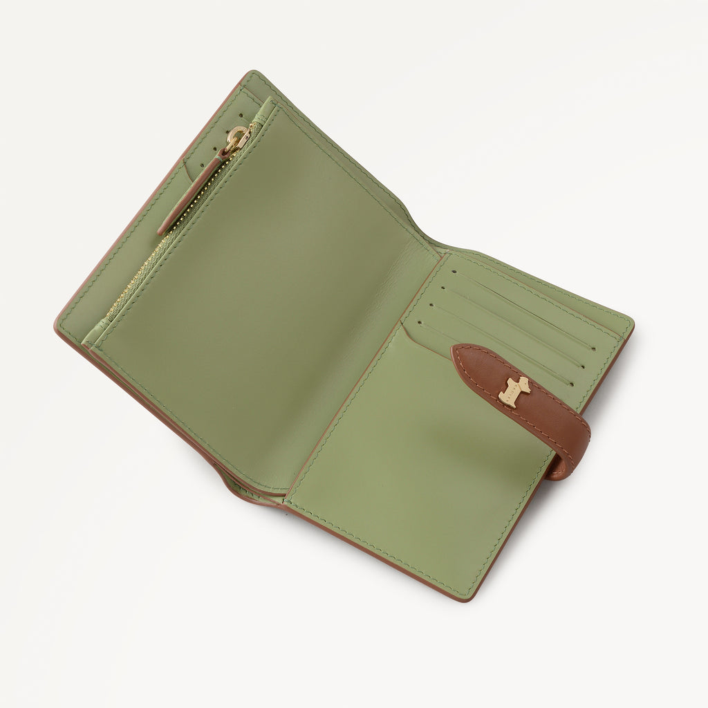 Willis Street - Stripe Medium Bifold Purse Apple - 113198