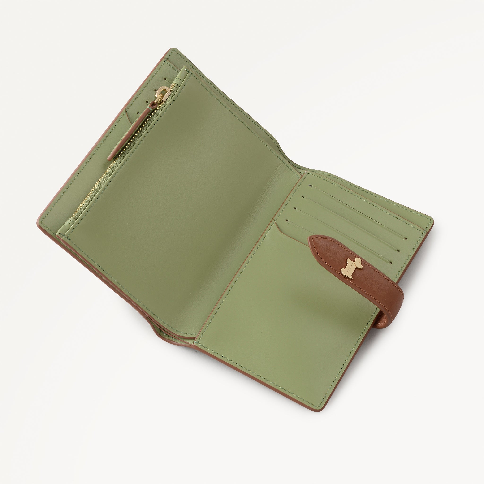 Willis Street - Stripe Medium Bifold Purse Apple - 113198