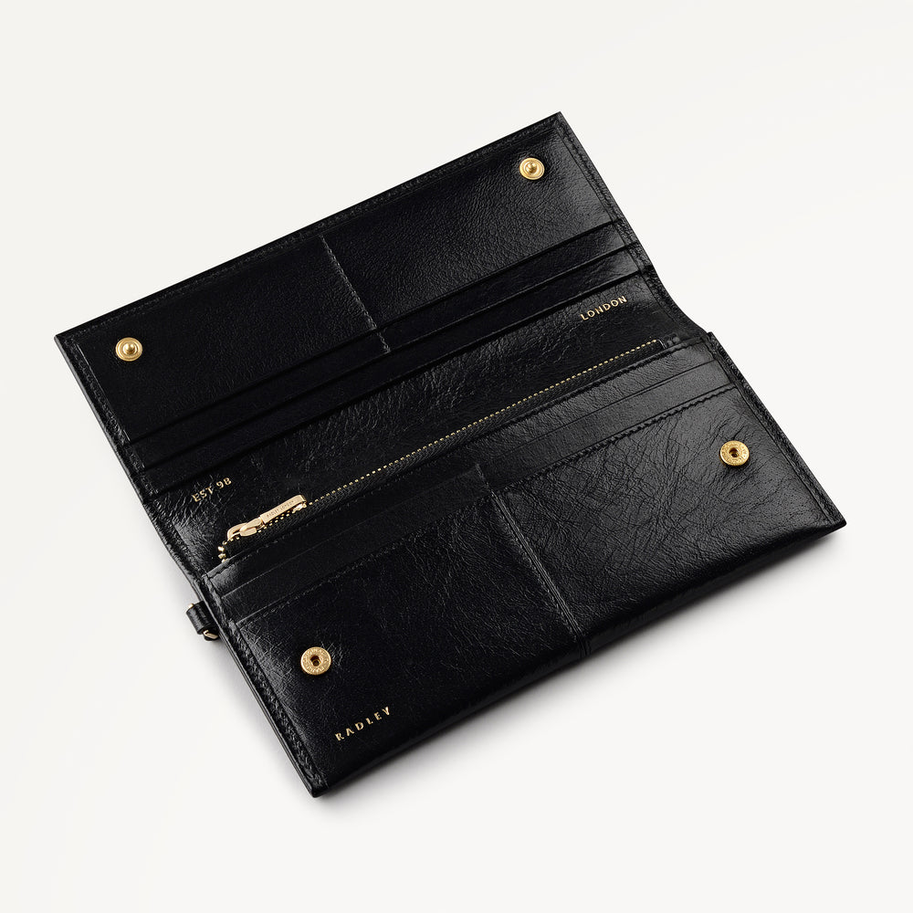 Chilton Grove Large Flapover Wallet Black - 113200