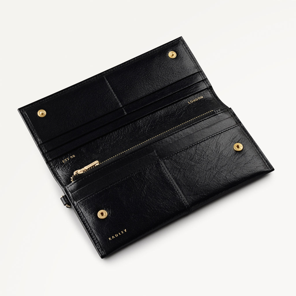 Chilton Grove Large Flapover Wallet Black - 113200