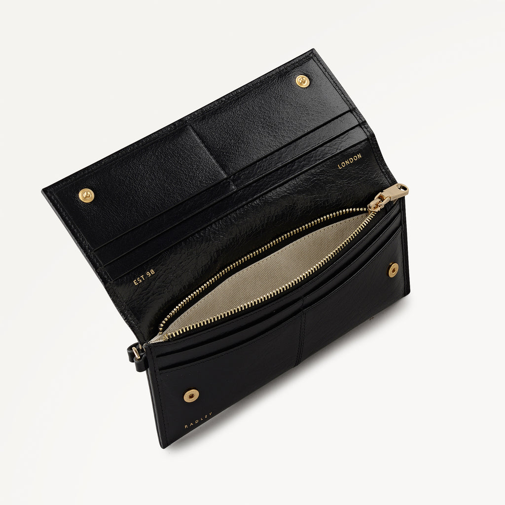 Chilton Grove Large Flapover Wallet Black - 113200