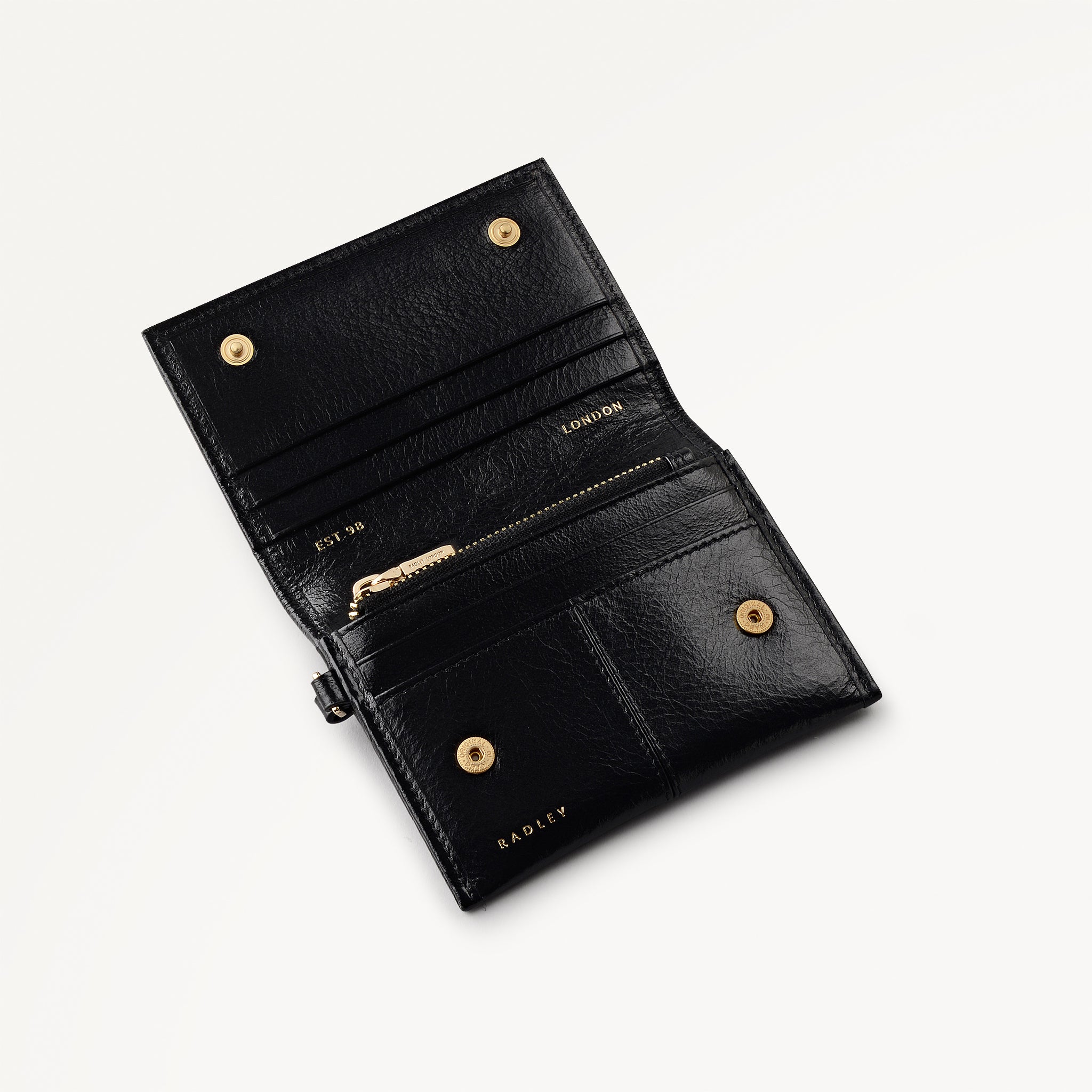 Chilton Grove Medium Flapover Purse Black - 113201