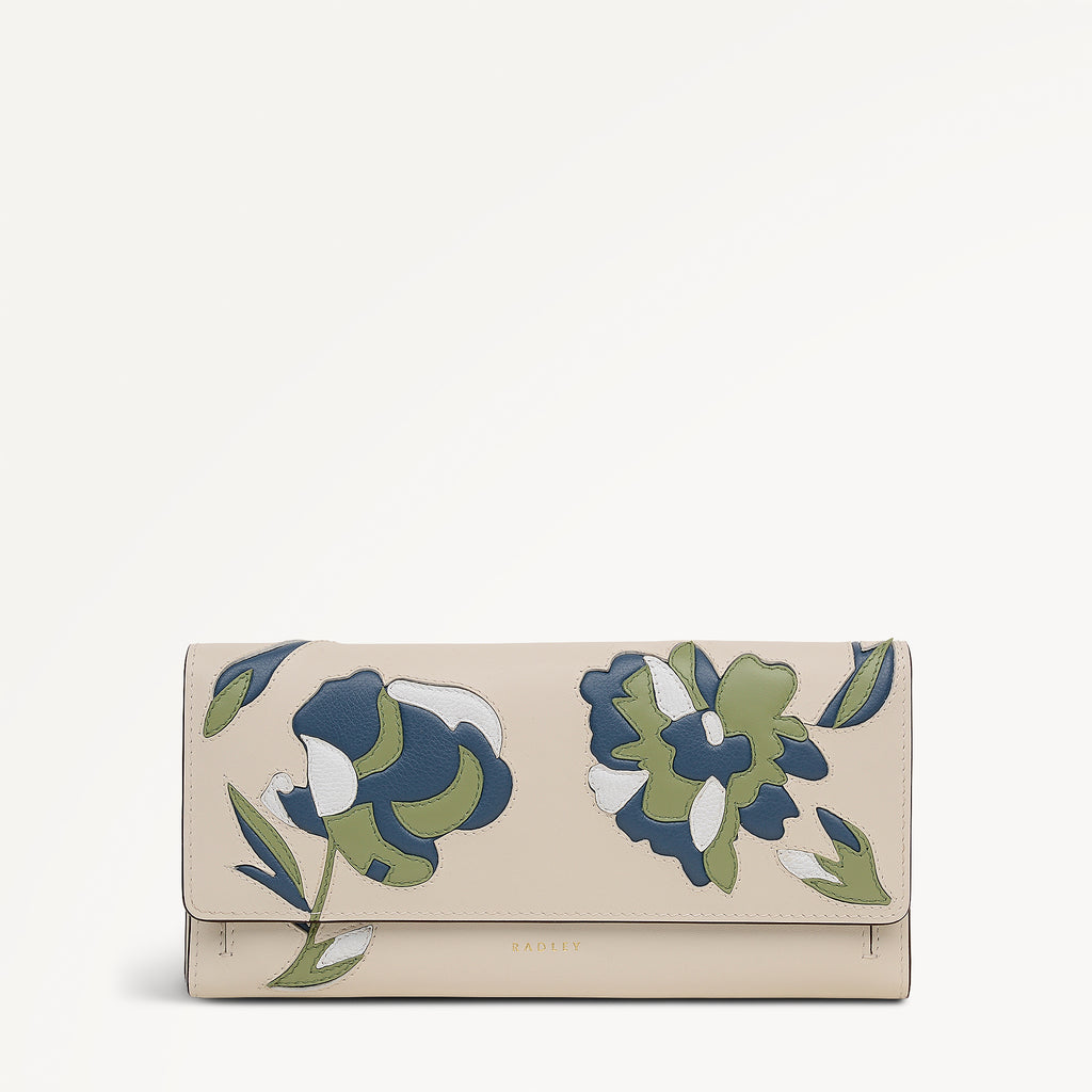 Floral Large Flapover Wallet - RSF13201