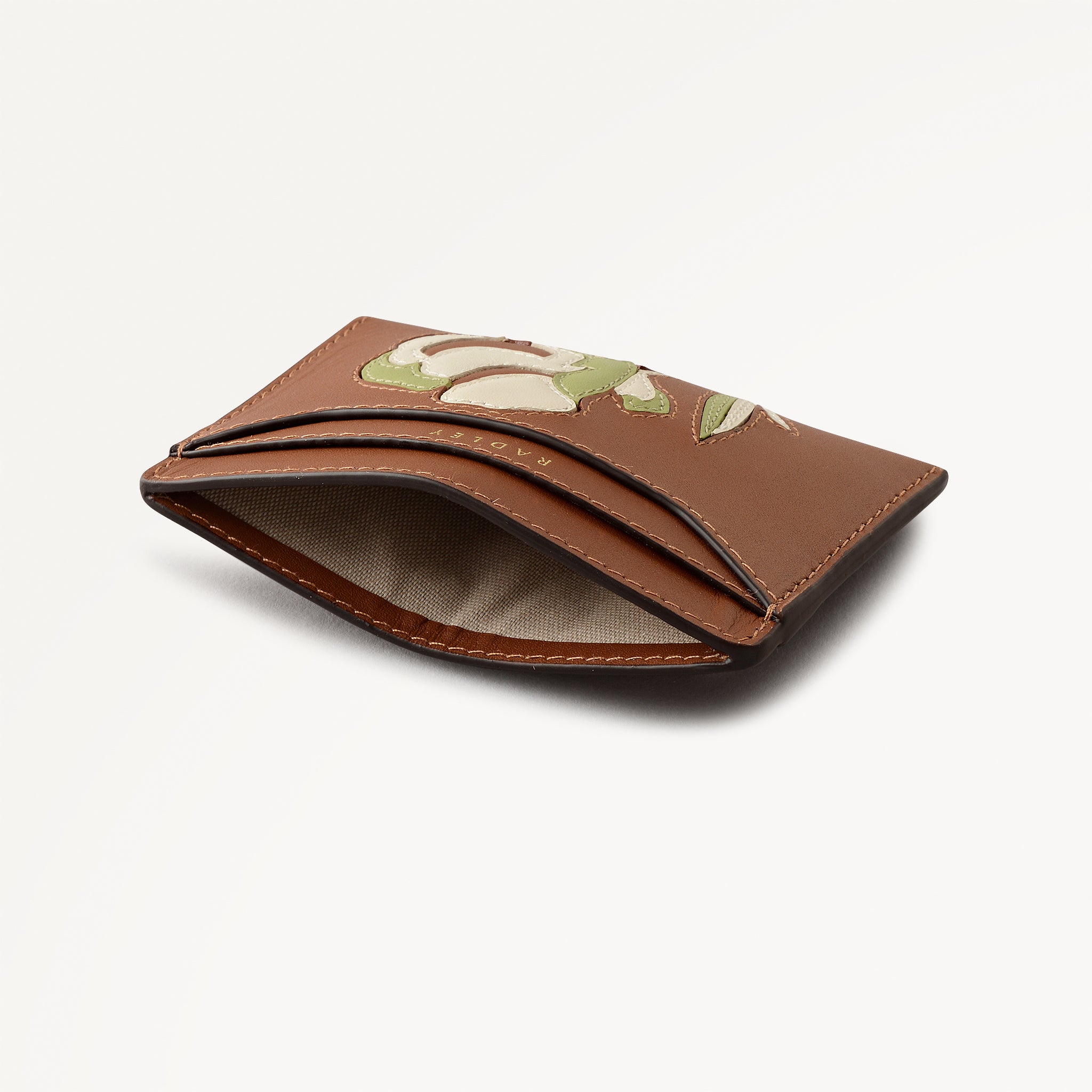 Cognac Small Card Holder | Floral SS26 | Radley London