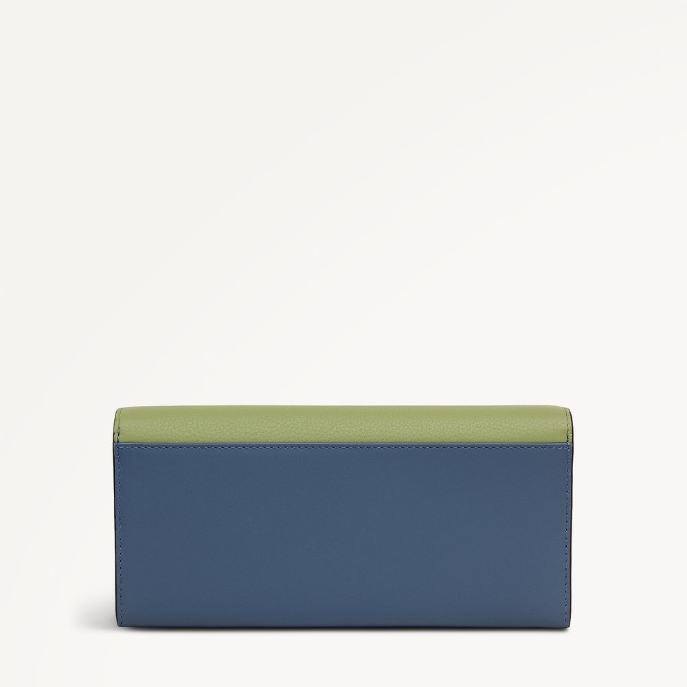 The Kensal - Colourblock Large Flapover Purse Utility - 113212