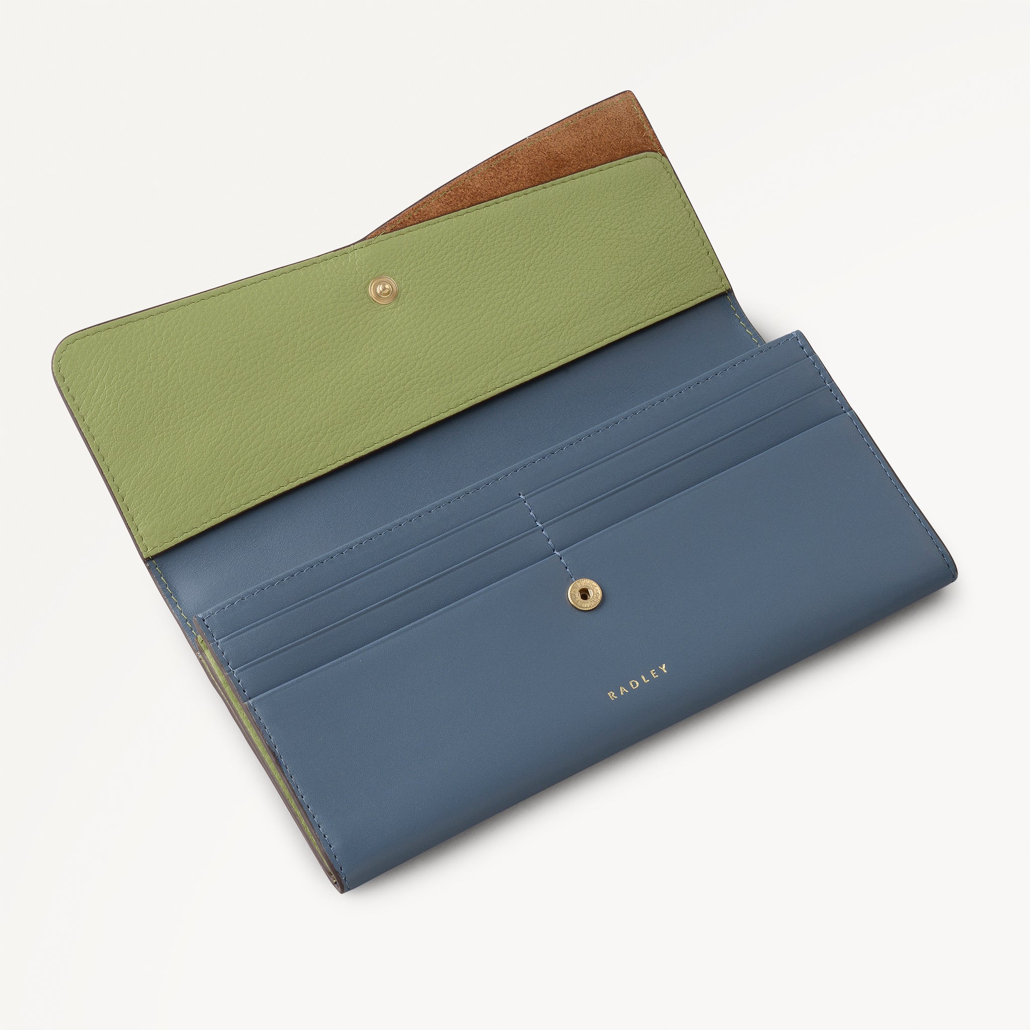 The Kensal - Colourblock Large Flapover Purse Utility - 113212