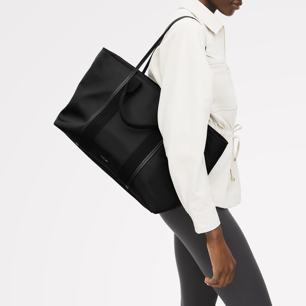 Halley Row Large Ziptop Tote Black - 113234