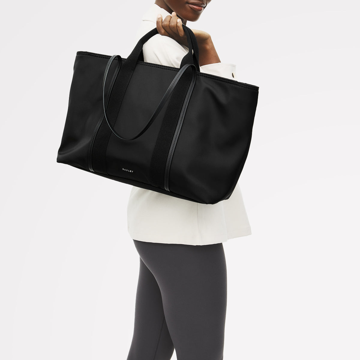 Halley Row Large Ziptop Tote Black - 113234