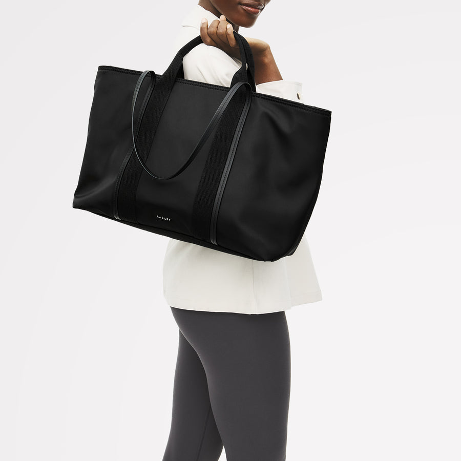 Halley Row Large Ziptop Tote Black - 113234