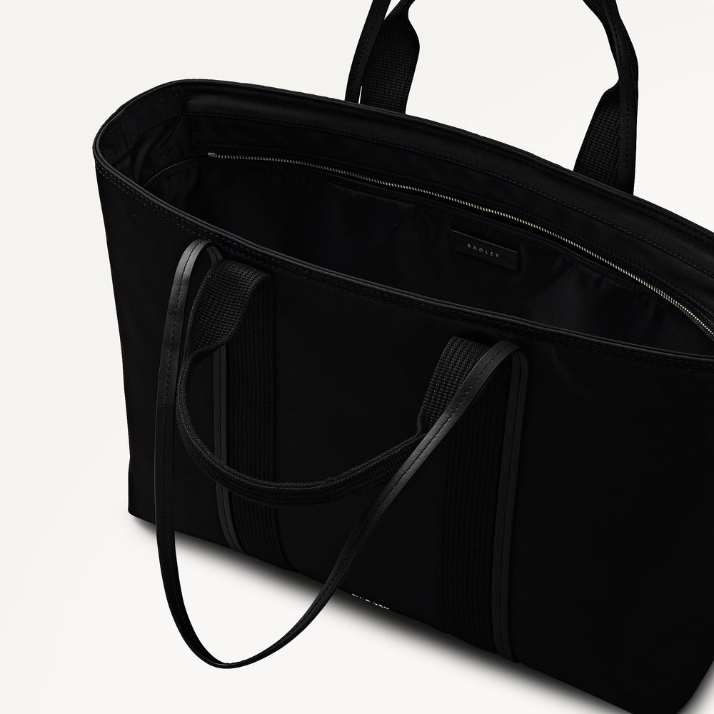 Halley Row Large Ziptop Tote Black - 113234