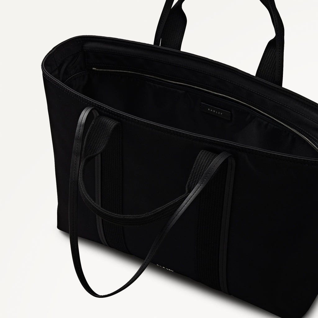 Halley Row Large Ziptop Tote Black - 113234