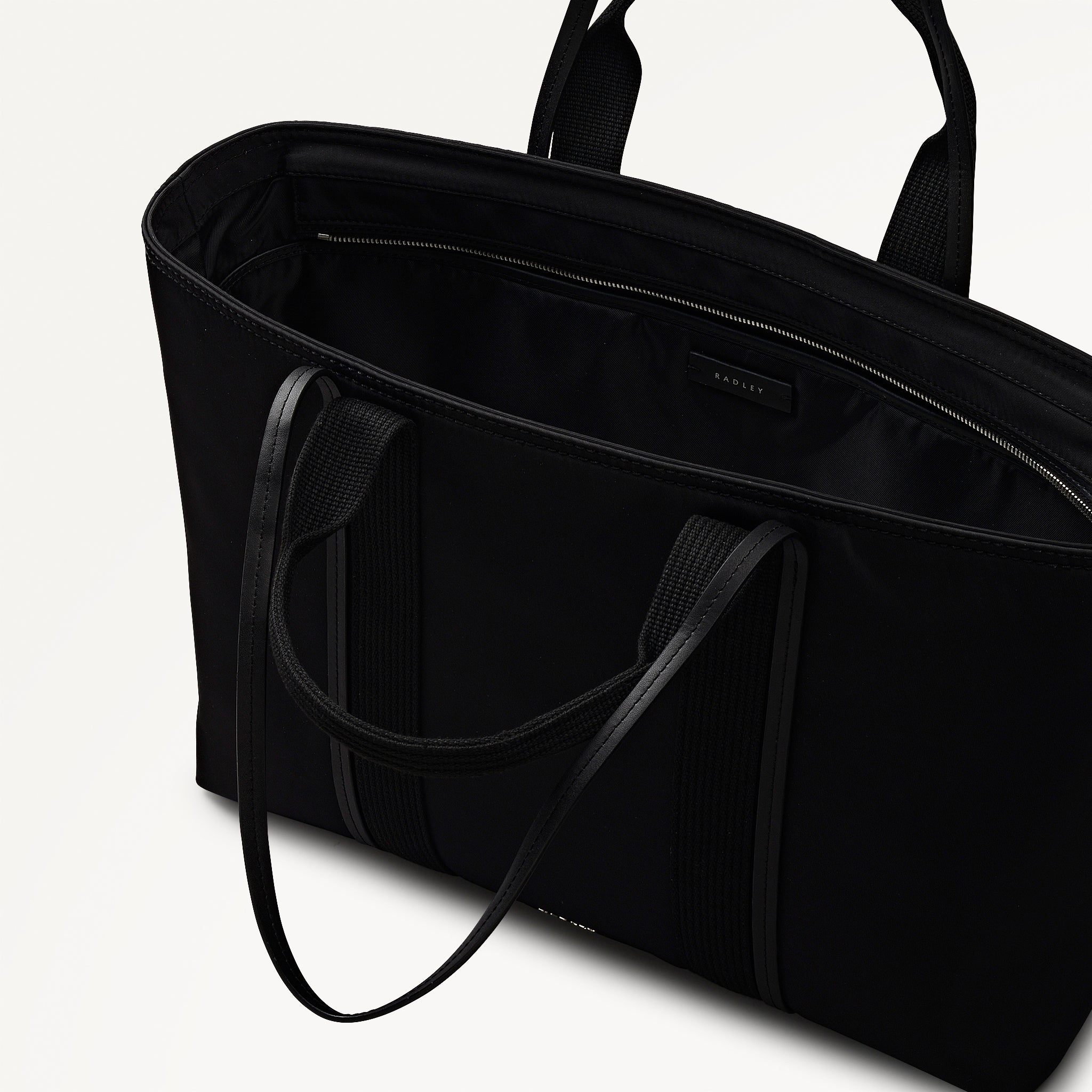 Halley Row Large Ziptop Tote Black - 113234