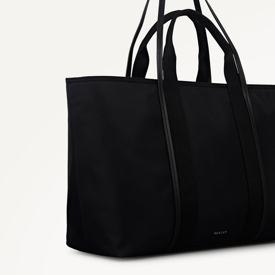 Halley Row Large Ziptop Tote Black - 113234