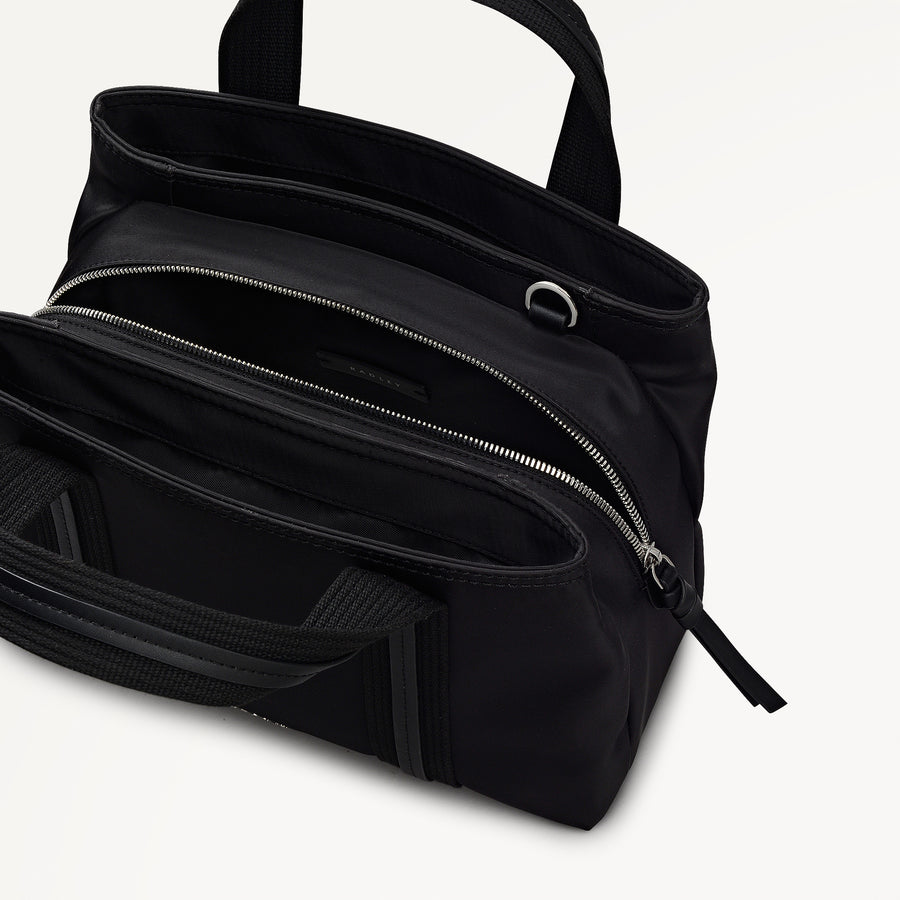 Halley Row Medium Ziptop Grab Black - 113235