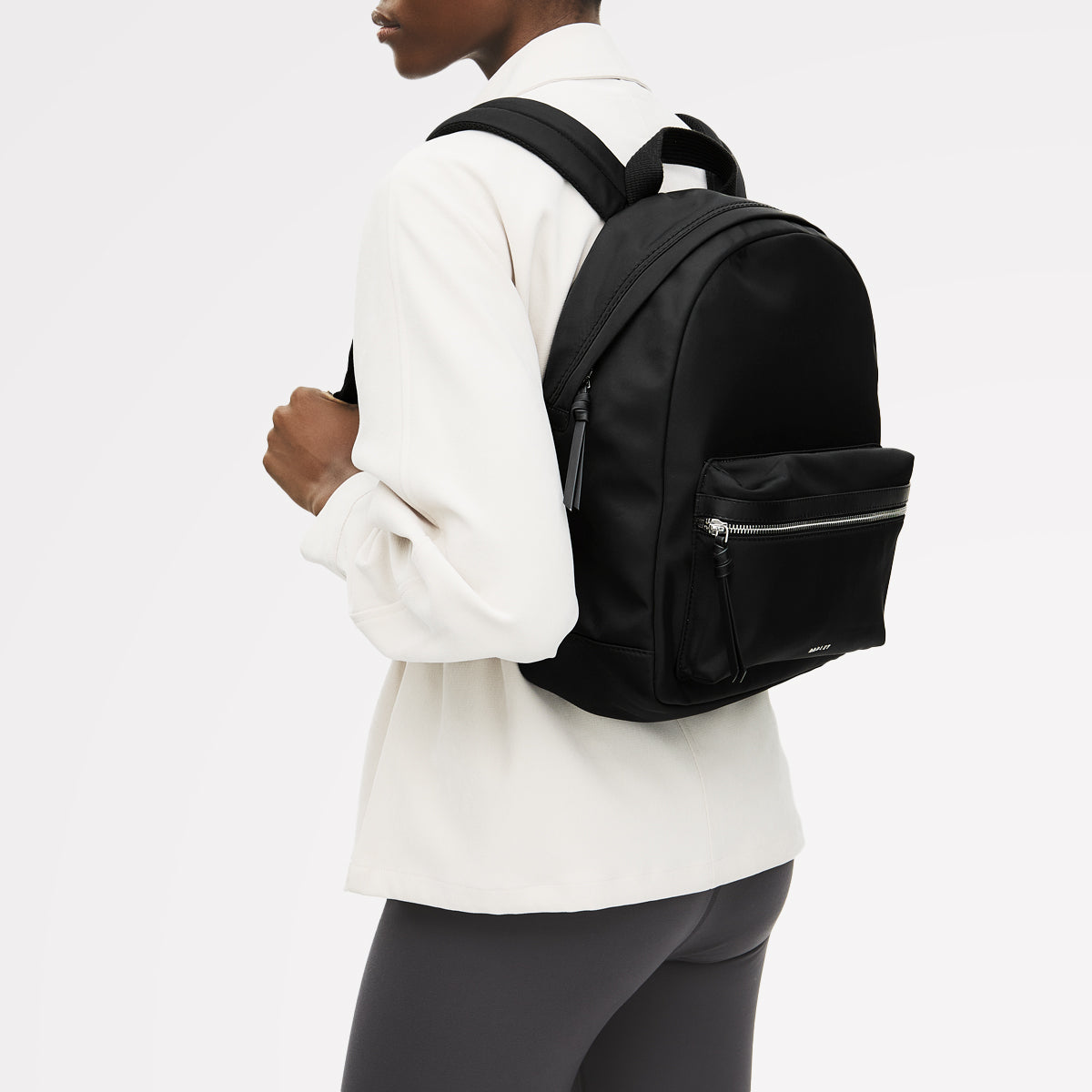 Halley Row Medium Ziptop Backpack Black - 113237