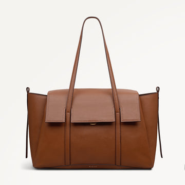 The Chancery Large Flapover Shoulder Cognac - 113238