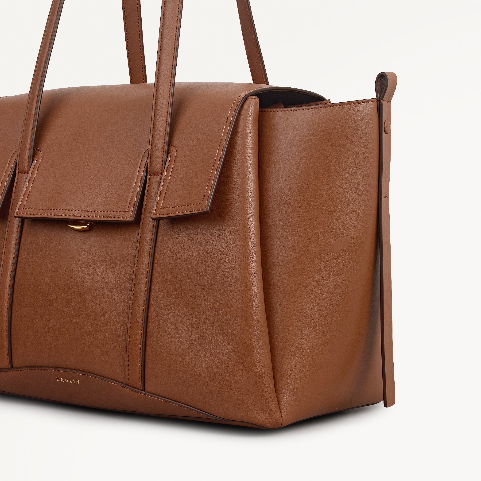 Cognac Medium Flapover Shoulder Bag | The Chancery SS26 | Radley