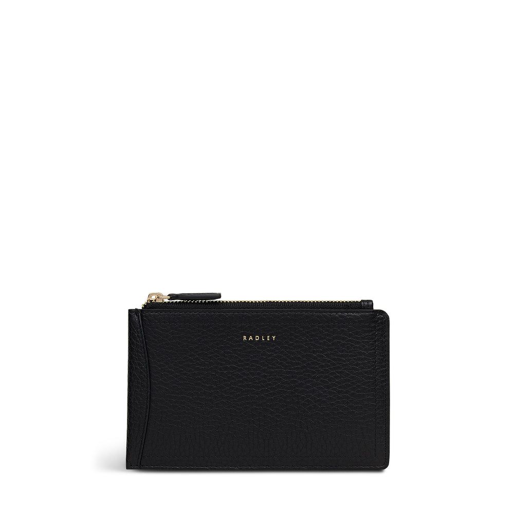 The Chancery Medium Zip Card & Coin Holder Black - 113242