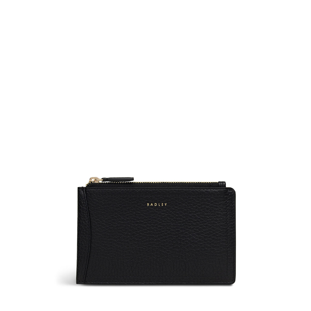 The Chancery Medium Zip Card & Coin Holder Black - 113242