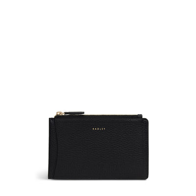 The Chancery Medium Zip Card & Coin Holder Black - 113242