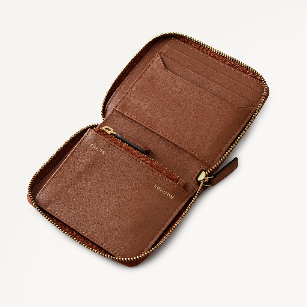 THE CHANCERY MEDIUM ZIP AROUND PURSE COGNAC - 113243