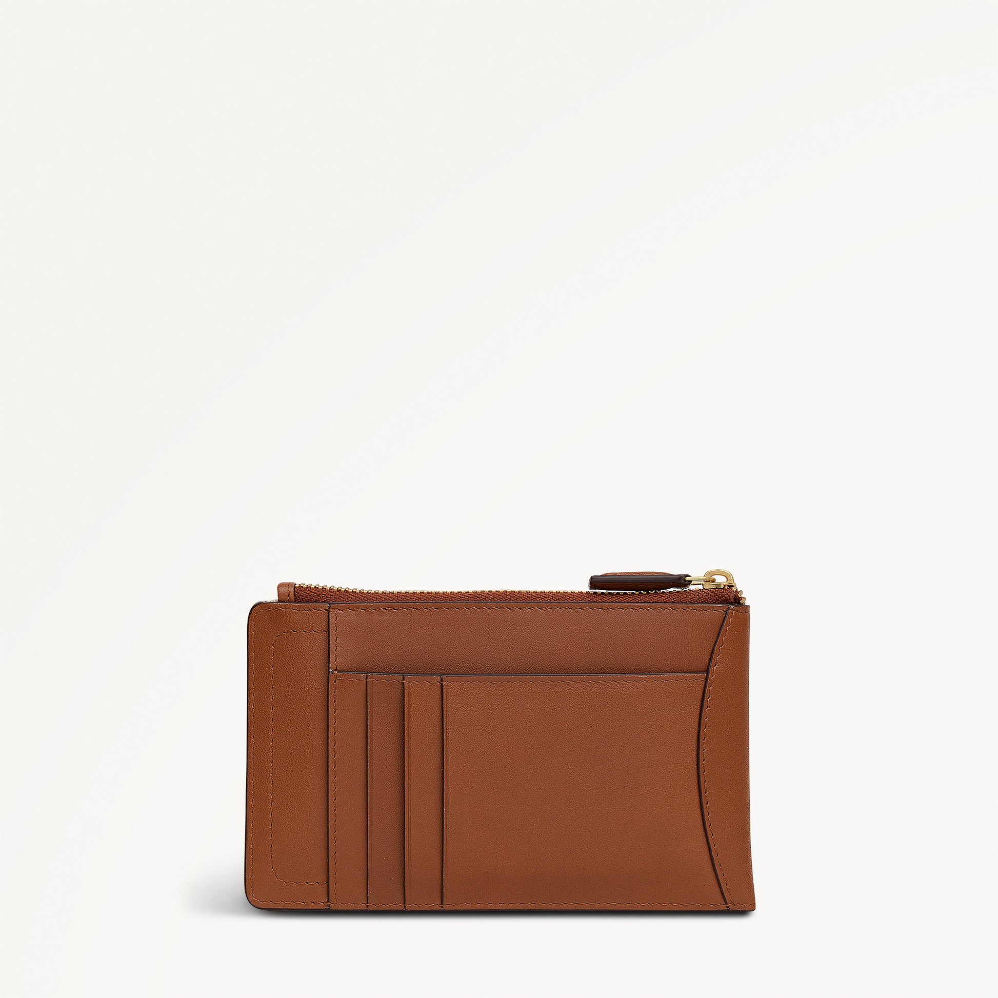 THE CHANCERY MEDIUM ZIP CARD & COIN HOLDER COGNAC - 113244
