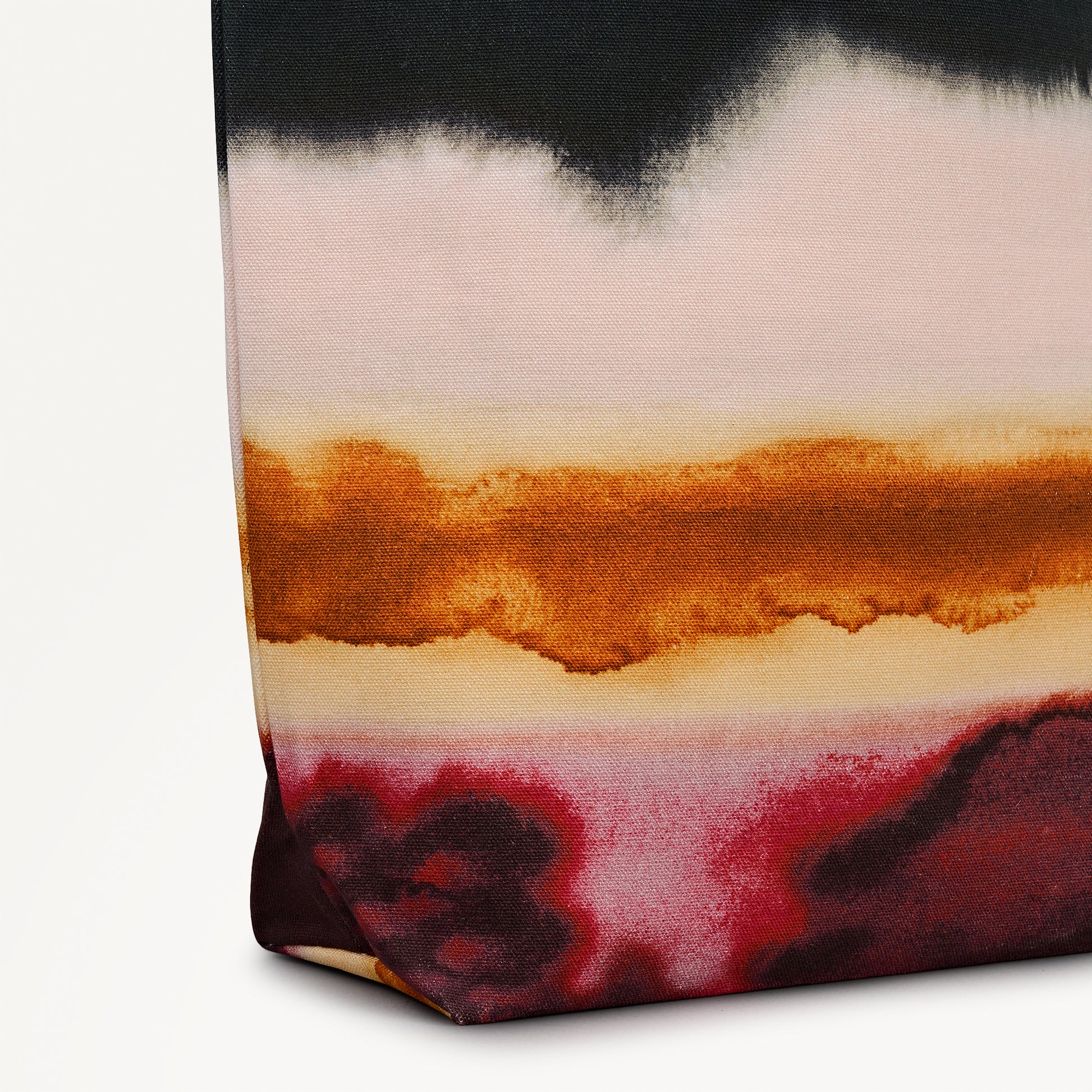 Ombre Stripe Medium Open Top Tote Black - 113247