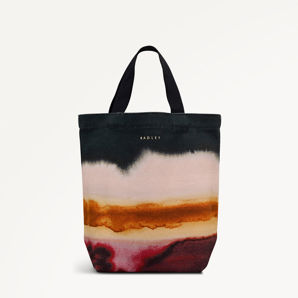Ombre Stripe Small Open Top Grab Black - 113248
