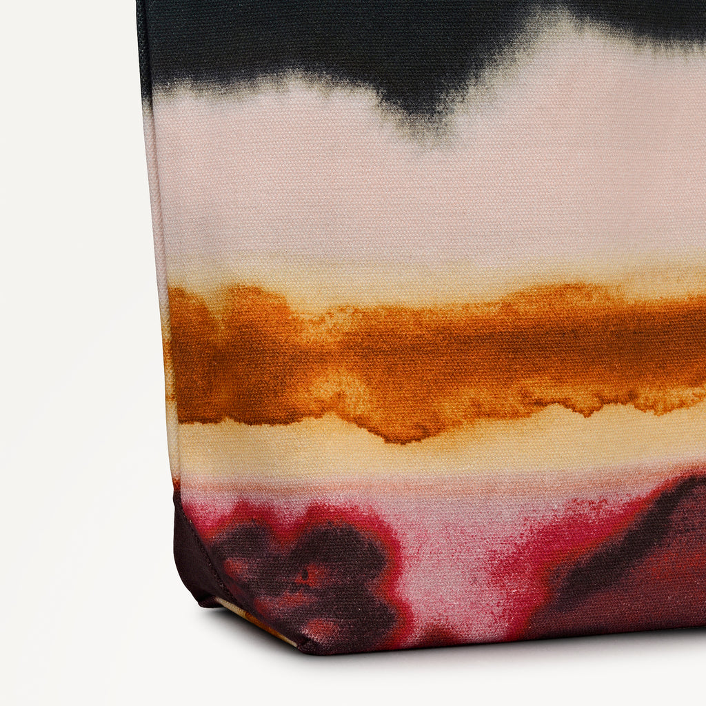 Ombre Stripe Small Open Top Grab Black - 113248