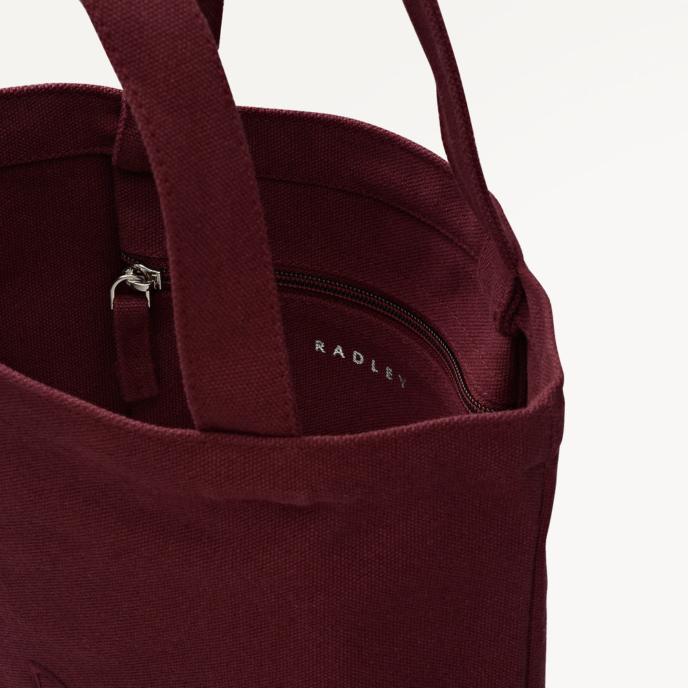 Radley Embroidery Small Open Top Grab Dark Cherry - 113250