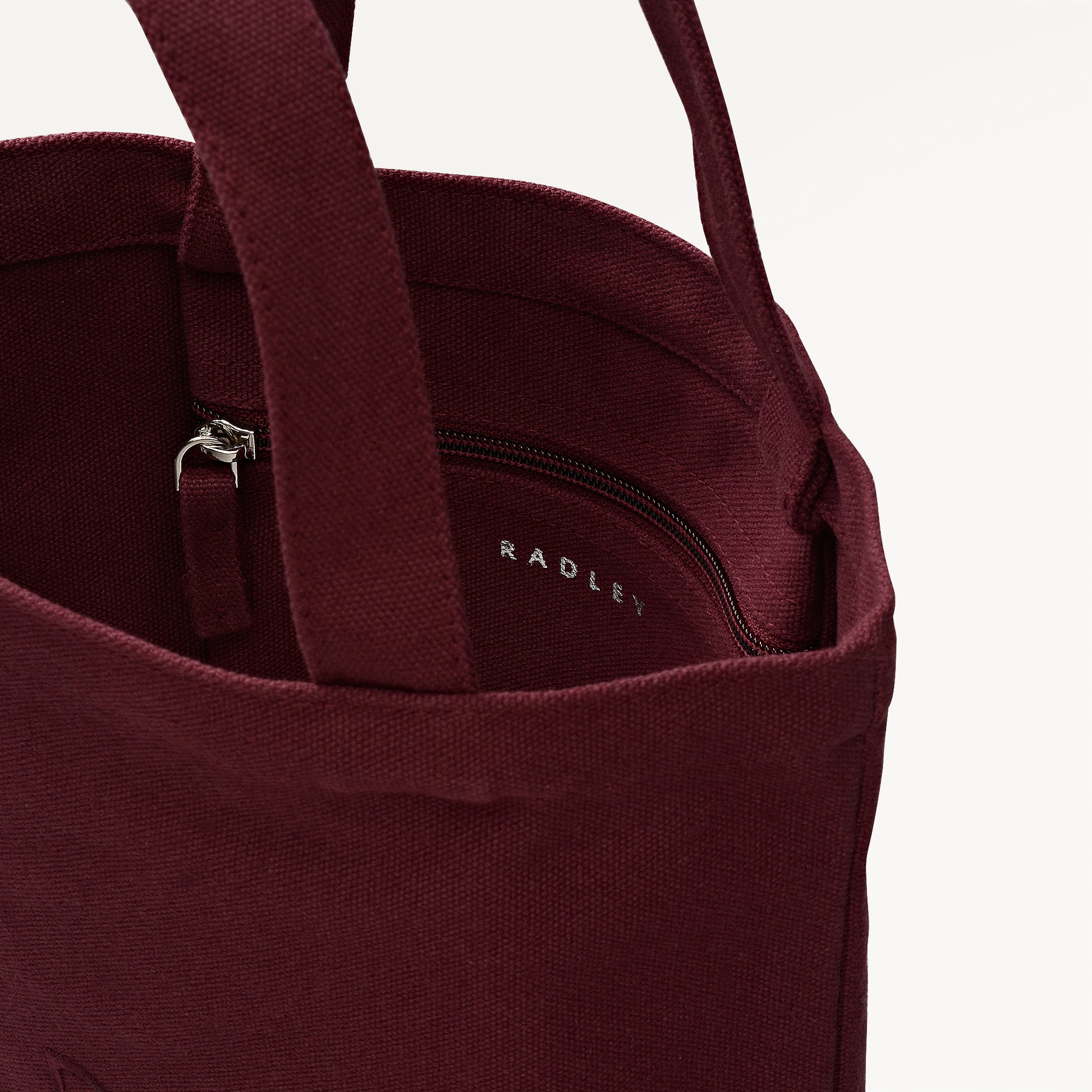 Radley Embroidery Small Open Top Grab Dark Cherry - 113250